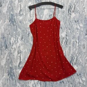 Dress Forum Preppy red heart polkadot minidress (M)